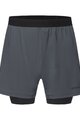 GORE Cyklistické kalhoty krátké bez laclu - CONCURVE 5” 2IN1 - šedá