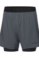 GORE Cyklistické kalhoty krátké bez laclu - CONCURVE 5” 2IN1 - šedá