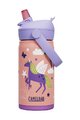 CAMELBAK Cyklistická láhev na vodu - THRIVE FLIP STRAW KIDS VSS 0,35 L - oranžová/vícebarevná