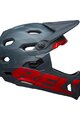 BELL Cyklistická přilba - SUPER DH - zelená/červená