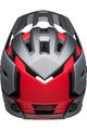 BELL Cyklistická přilba - SUPER AIR R SPHERICAL - šedá/červená