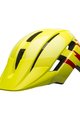 BELL Cyklistická přilba - SIDETRACK II YOUTH - žlutá/červená