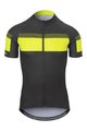 GIRO Cyklistický dres s krátkým rukávem - CHRONO SPORT - černá/žlutá