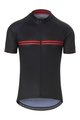 GIRO Cyklistický dres s krátkým rukávem - CHRONO SPORT - černá/červená