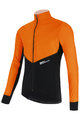 SANTINI Cyklistická zateplená bunda - REDUX VIGOR - oranžová/černá