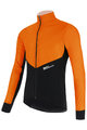 SANTINI Cyklistická zateplená bunda - REDUX VIGOR - oranžová/černá