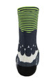 SANTINI Cyklistické ponožky klasické - OPTIC - bílá/světle zelená/šedá