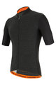 SANTINI Cyklistický dres s krátkým rukávem - COLORE PURO - šedá/černá