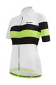 SANTINI Cyklistický dres s krátkým rukávem - ECOSLEEK BENGAL LADY - bílá/světle zelená/černá