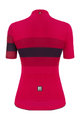 SANTINI Cyklistický dres s krátkým rukávem - ECOSLEEK BENGAL LADY - červená/černá