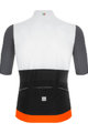 SANTINI Cyklistický dres s krátkým rukávem - REDUX ISTINTO - bílá/šedá/černá