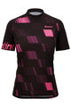 SANTINI Cyklistický dres s krátkým rukávem - FIBRA MTB - růžová/černá