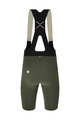 SANTINI Cyklistické kalhoty krátké s laclem - REDUX SPEED - zelená