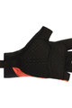 SANTINI Cyklistické rukavice krátkoprsté - RIGA - oranžová/černá