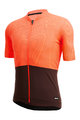 SANTINI Cyklistický dres s krátkým rukávem - COLORE RIGA - oranžová