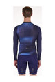 SANTINI Cyklistický dres s dlouhým rukávem letní - OMBRA ECO SLEEK  - modrá