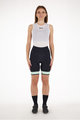 SANTINI Cyklistické kalhoty krátké bez laclu - GIADA PURE - zelená/černá