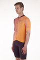 SANTINI Cyklistický dres s krátkým rukávem - PAWS FORMA - oranžová/bordó
