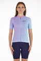 SANTINI Cyklistický dres s krátkým rukávem - PAWS FORMA - růžová/fialová