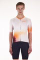 SANTINI Cyklistický dres s krátkým rukávem - OMBRA - bílá/oranžová