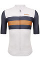 SANTINI Cyklistický dres s krátkým rukávem - ECO SLEEK NEW BENGAL  - bílá/šedá