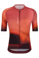 SANTINI Cyklistický dres s krátkým rukávem - LUCE - červená/hnědá