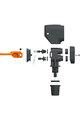 SKS pumpa - MULTIVALVE EASY HEAD - černá/oranžová