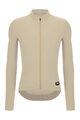 SANTINI Cyklistický dres s dlouhým rukávem zimní - RTR - béžová