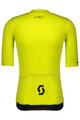 SCOTT Cyklistický dres s krátkým rukávem - PREMIUM - žlutá