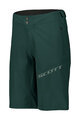 SCOTT Cyklistické kalhoty krátké bez laclu - ENDURANCE LS/FIT W/PAD - zelená
