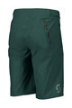 SCOTT Cyklistické kalhoty krátké bez laclu - ENDURANCE LS/FIT W/PAD - zelená