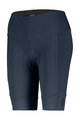 SCOTT Cyklistické kalhoty krátké bez laclu - ENDURANCE 10 +++ W - modrá