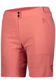 SCOTT Cyklistické kalhoty krátké bez laclu - ENDURANCE LS/FIT W/PAD W - červená