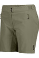 SCOTT Cyklistické kalhoty krátké bez laclu - ENDURANCE LS/FIT W/PAD W - zelená
