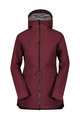 SCOTT voděodolná bunda - TECH COAT 3L W - červená