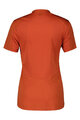 SCOTT Cyklistický dres s krátkým rukávem - TRAIL FLOW ZIP SS W - oranžová