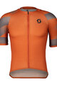 SCOTT Cyklistický dres s krátkým rukávem - PREMIUM CLIMBER - oranžová