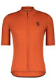 SCOTT Cyklistický dres s krátkým rukávem - GRAVEL MERINO - oranžová