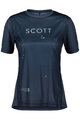 SCOTT Cyklistický dres s krátkým rukávem - TRAIL FLOW SS W - modrá/zelená