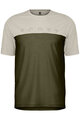 SCOTT Cyklistické triko s krátkým rukávem - DEFINED MERINO SS - ivory/zelená