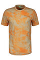 SCOTT Cyklistické triko s krátkým rukávem - DRI TIE DYE - béžová/oranžová