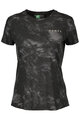 SCOTT Cyklistické triko s krátkým rukávem - DRI TIE DYE W - černá