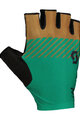 SCOTT Cyklistické rukavice krátkoprsté - RC TEAM SF - hnědá/zelená/černá