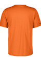 SCOTT Cyklistické triko s krátkým rukávem - DEFINED MERINO GRAPHIC SS - oranžová