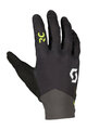 SCOTT Cyklistické rukavice dlouhoprsté - RC SCOTT-SRAM LF - černá/žlutá
