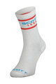 SCOTT Cyklistické ponožky klasické - RETRO CASUAL CREW PAK-3 - bílá