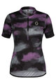 SCOTT Cyklistický dres s krátkým rukávem - ENDURANCE 10 W - černá/fialová