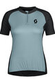SCOTT Cyklistický dres s krátkým rukávem - ENDURANCE 20 W - modrá/černá