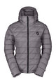 SCOTT Cyklistická zateplená bunda - INSULOFT LIGHT DOWN W - šedá