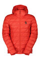 SCOTT Cyklistická zateplená bunda - INSULOFT LIGHT DOWN - červená